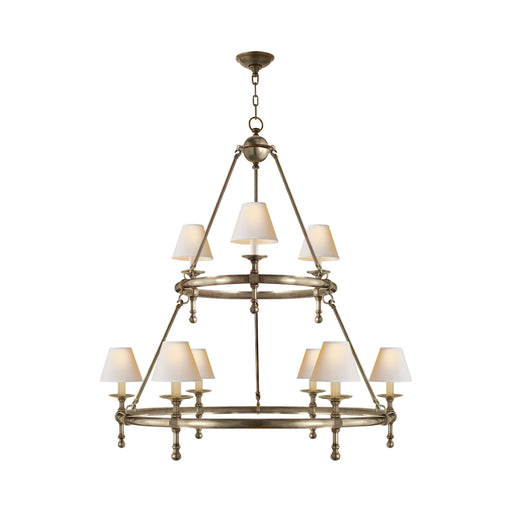 Classic Two-Tier Ring Chandelier.