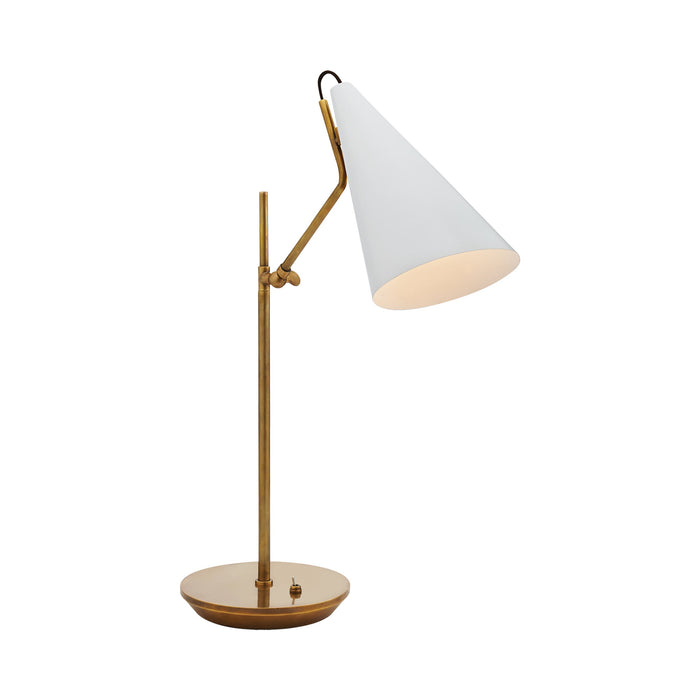 Clemente Table Lamp in White.