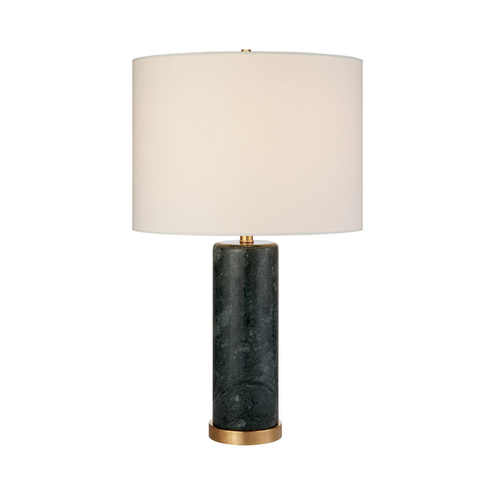 Cliff Table Lamp in Green Marble.