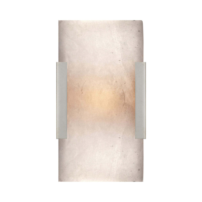 Covet LED Bath Wall Light in Wide/Polished Nickel.