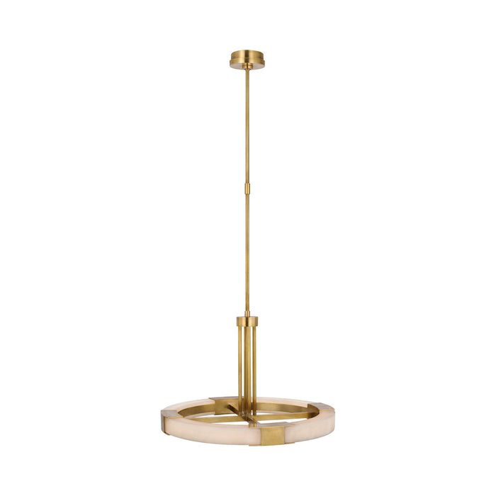 Covet Ring LED Chandelier in Antique-Burnished Brass (Medium).