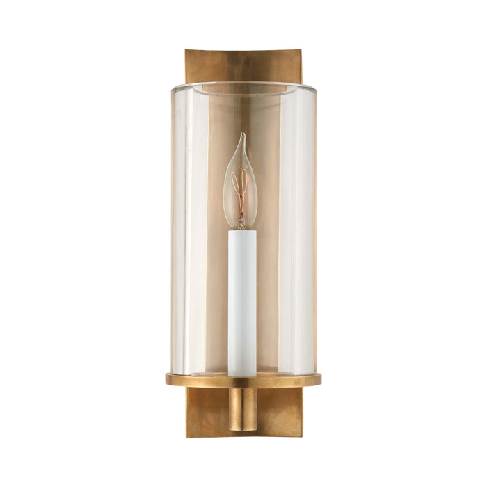 Deauville Wall Light in Hand-Rubbed Antique Brass.
