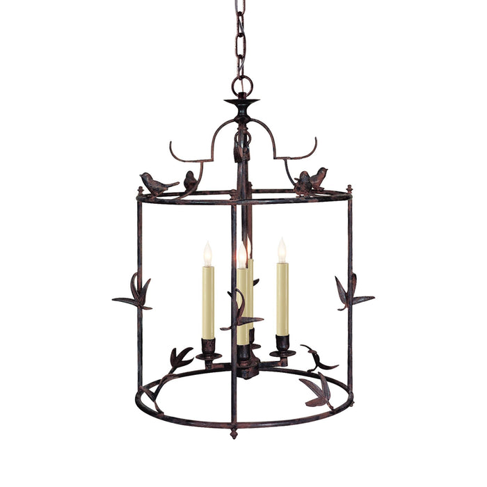 Diego Classical Perching Bird Pendant Light in Detail.