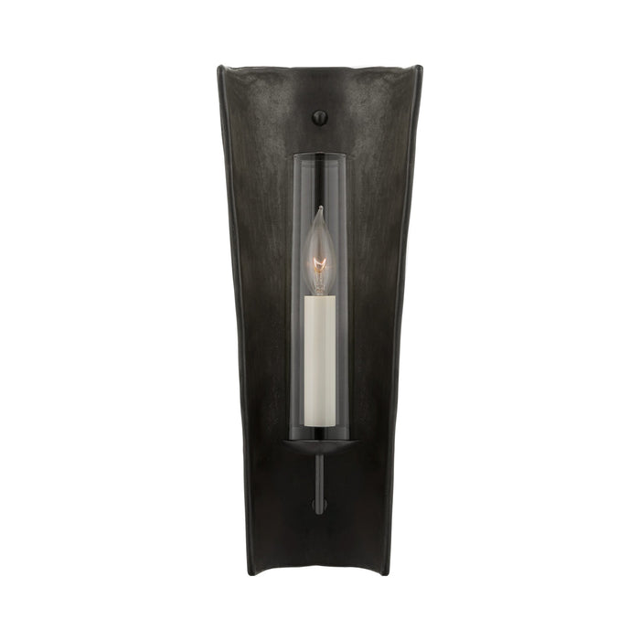 Downey Wall Light in Stained Black Metallic/Aged Iron (Medium).