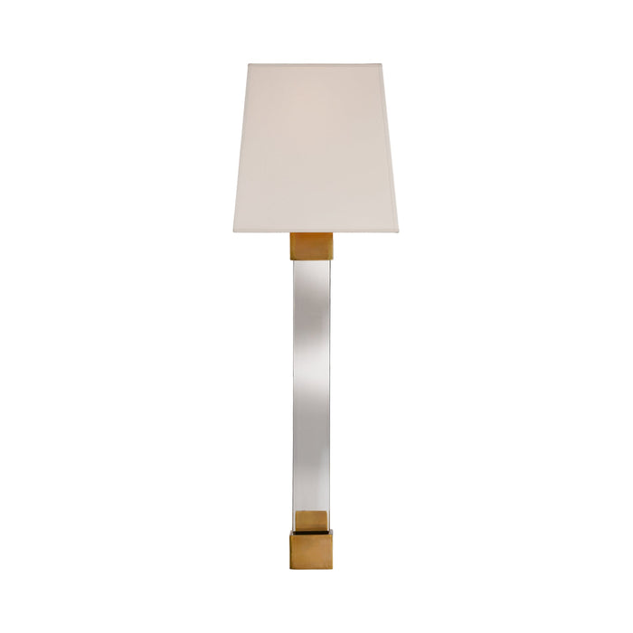 Edgar Wall Light in Crystal with Brass (Large).