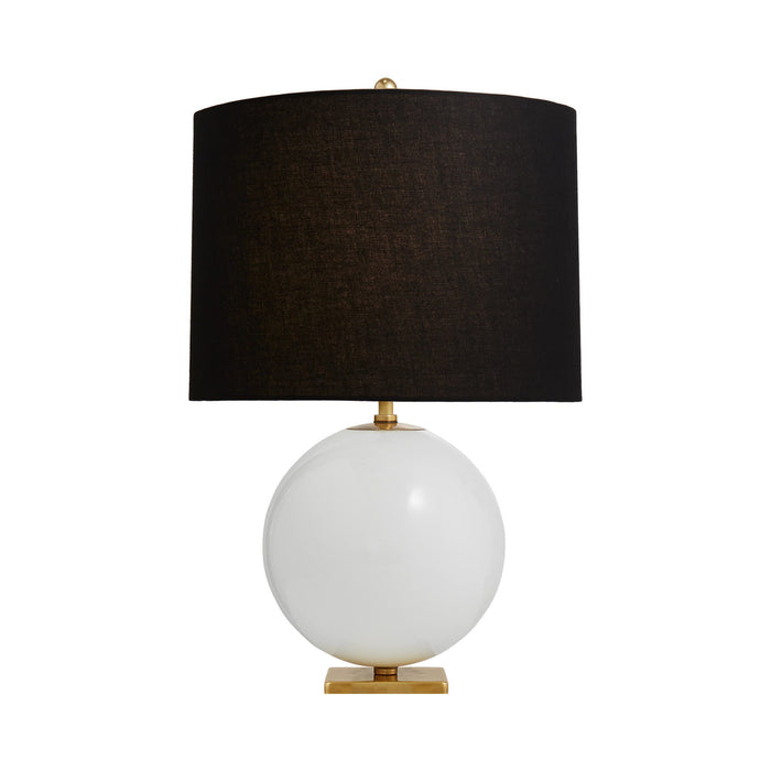 Elsie Table Lamp in Cream/Black Linen(Large).