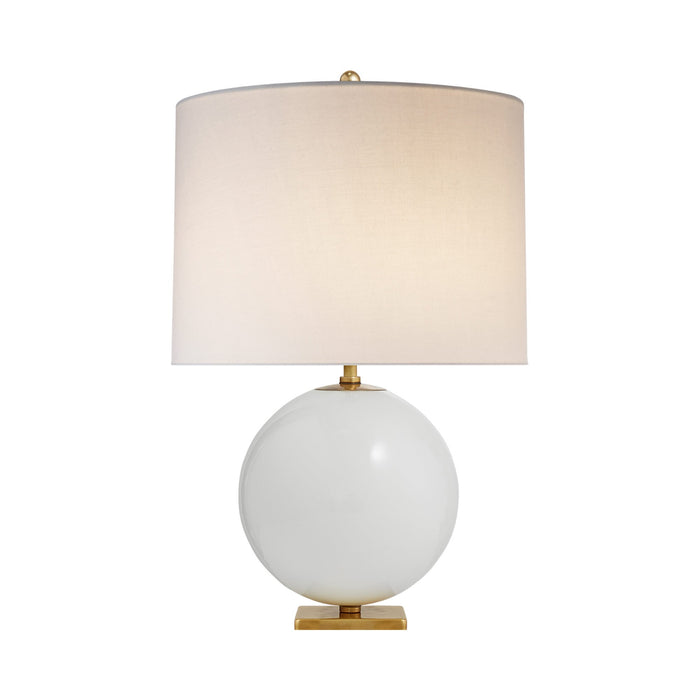 Elsie Table Lamp in Cream/Cream Linen(Large).