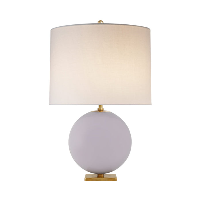 Elsie Table Lamp in Lilac/Cream Linen(Large).