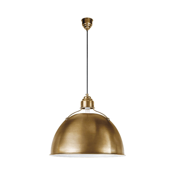 Eugene Pendant Light in Hand-Rubbed Antique Brass (Large).