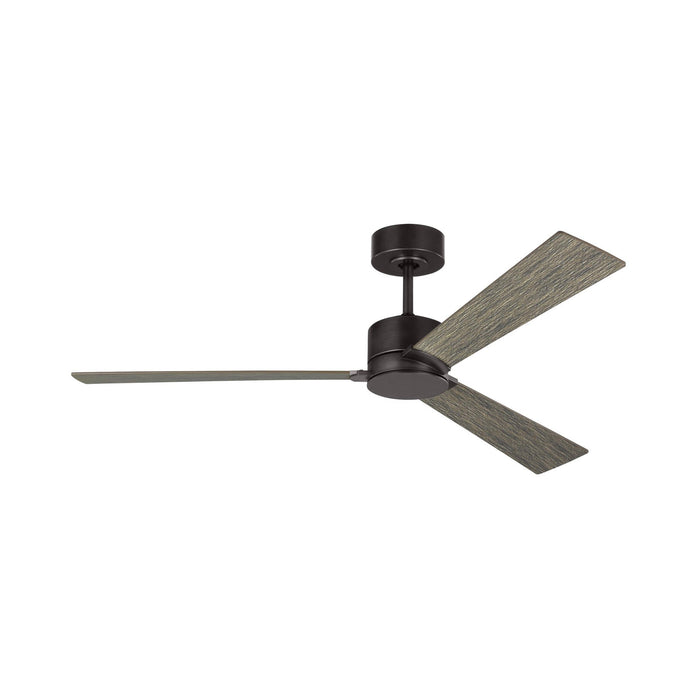 Rozzen Outdoor Ceiling Fan in Aged Pewter (52-Inch).