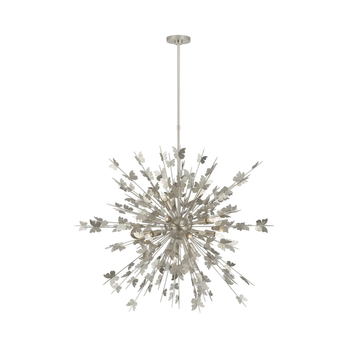 Farfalle Chandelier in Burnished Silver Leaf (Large).