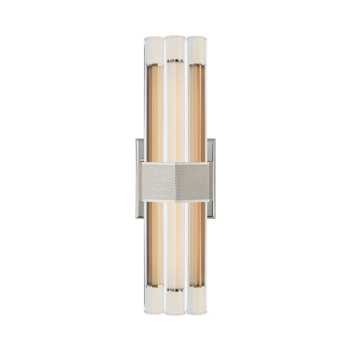 Fascio LED Wall Light in Polished Nickel (Symmetric/14-Inch).