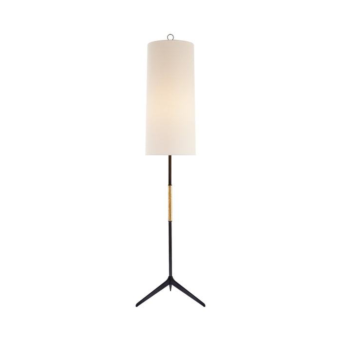 Frankfort Floor Lamp in Aged Iron/Gilded.
