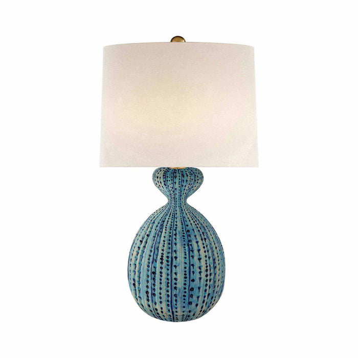 Gannet Table Lamp in Pebbled Aquamarine.