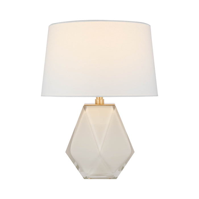 Gemma LED Table Lamp in White Glass (Small).