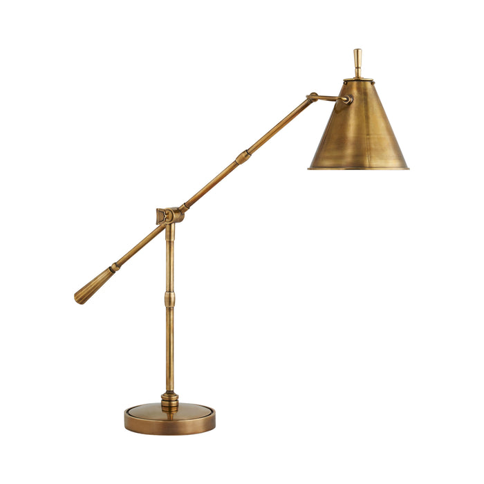 Goodman Table Lamp in Hand-Rubbed Antique Brass.