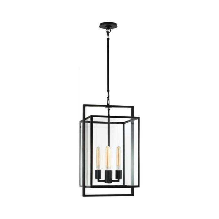 Halle Outdoor Pendant Light in Aged Iron (Small).