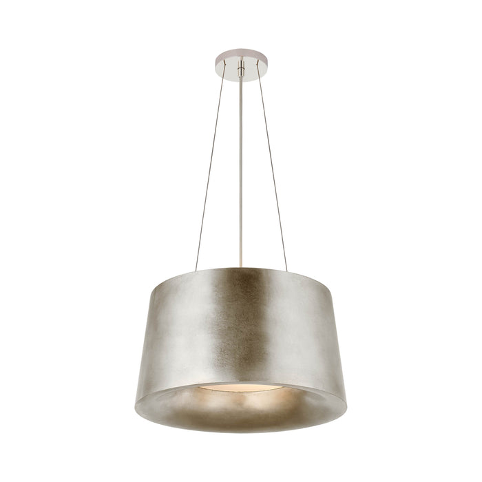 Halo Pendant Light in Burnished Silver Leaf (Small).