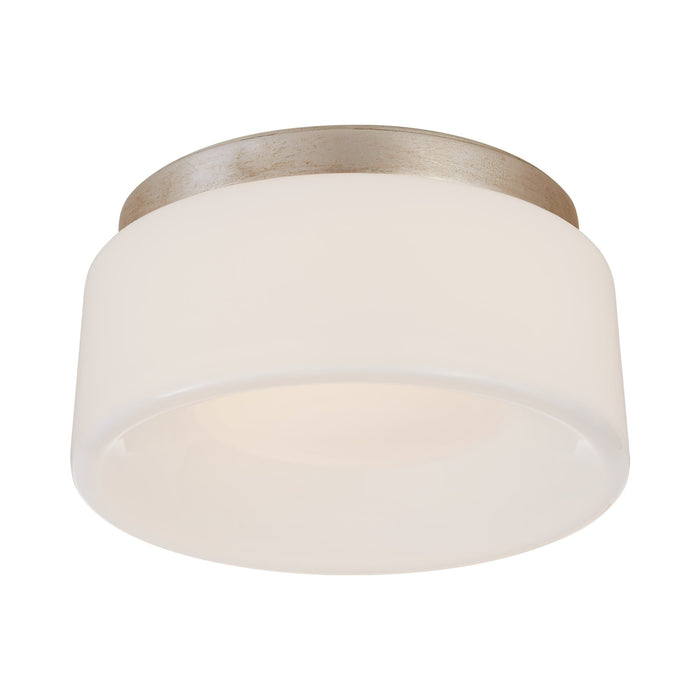 Halo Solitaire LED Flush Mount Ceiling Light in Burnished Silver Leaf (2.88-Inch).
