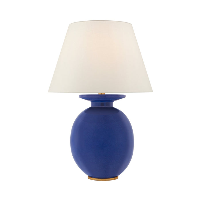 Hans Table Lamp in Flowing Blue.