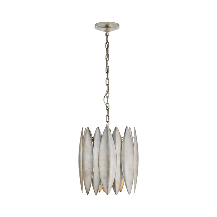 Hatton Chandelier in Burnished Silver Leaf (Small).