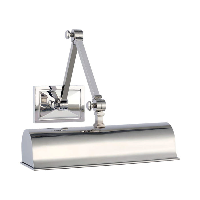 Jane Double LED Library Light in Polished Nickel (Small).