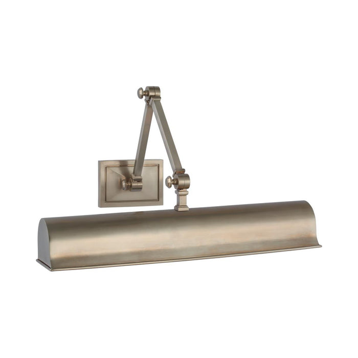 Jane Double LED Library Light in Antique Nickel (Medium).