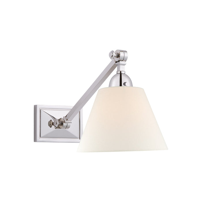 Jane Library Wall Light in Polished Nickel (Small).