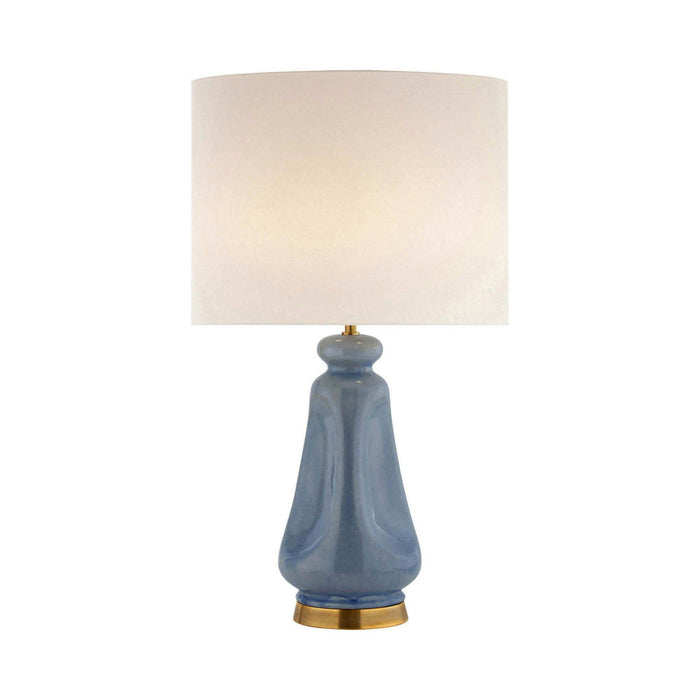 Kapila Table Lamp in Polar Blue Crackle.
