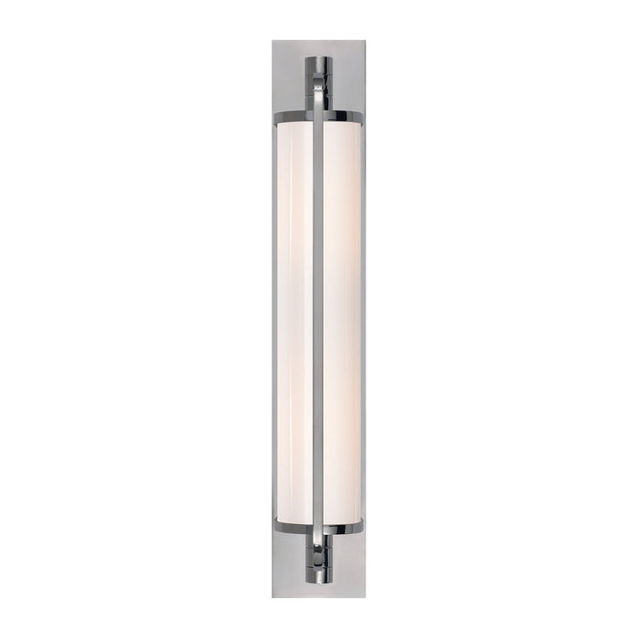 Keeley Pivoting Wall Light in Chrome (20.75-Inch).
