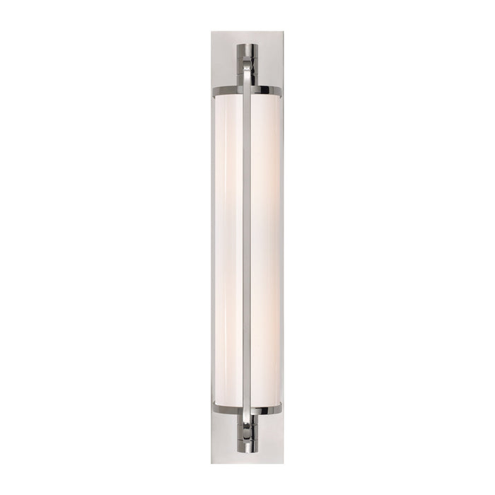 Keeley Pivoting Wall Light in Polished Nickel (20.75-Inch).
