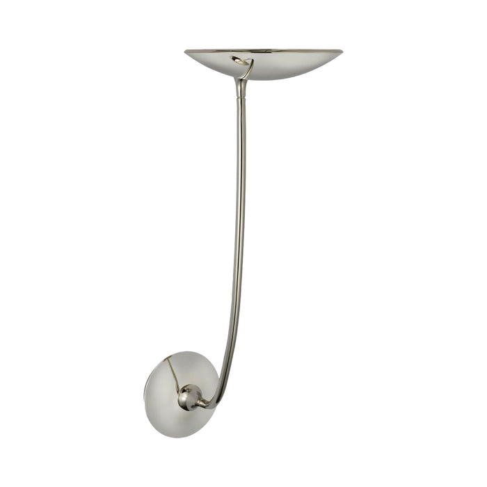 Keira LED Wall Light in Polished Nickel.