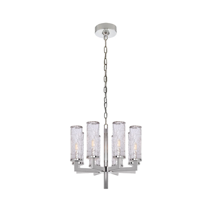 Liaison Chandelier in Single/Polished Nickel/Crackle.