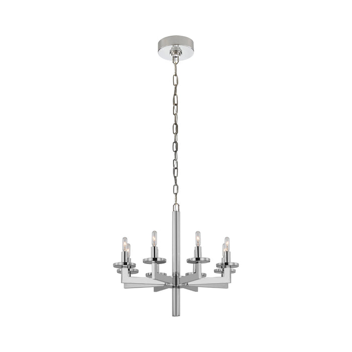 Liaison Chandelier in Single/Polished Nickel/No Option.