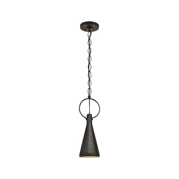 Limoges Pendant Light in Aged Iron (Small).