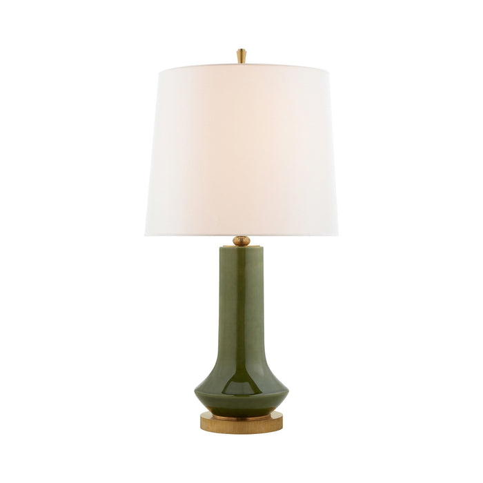 Luisa Table Lamp in Emerald Green.
