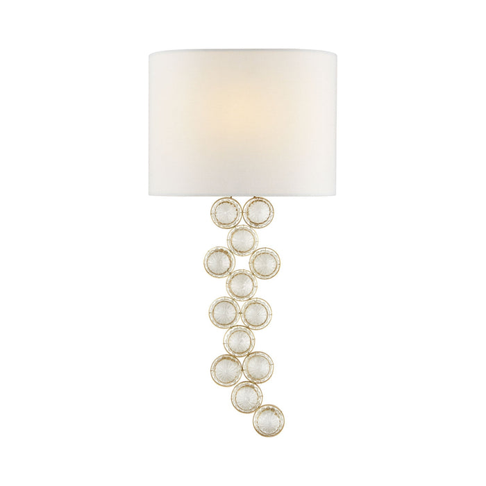 Milazzo Wall Light in Gilded/Crystal (Left Sconce).