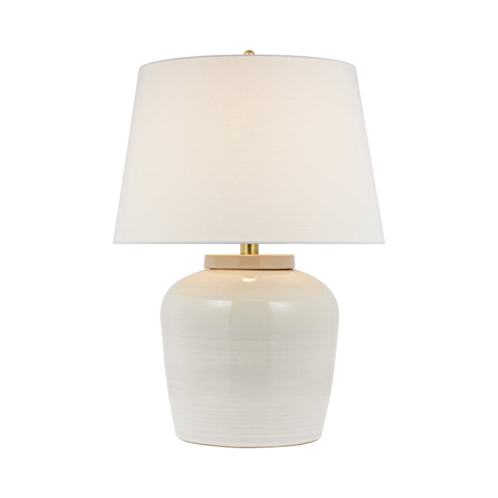 Nora LED Table Lamp in Ivory.