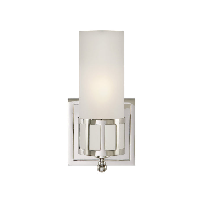 Openwork Wall Light in Polished Nickel (9-Inch).