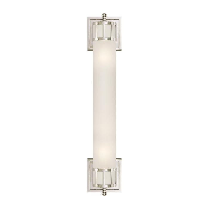 Openwork Wall Light in Polished Nickel (24-Inch).
