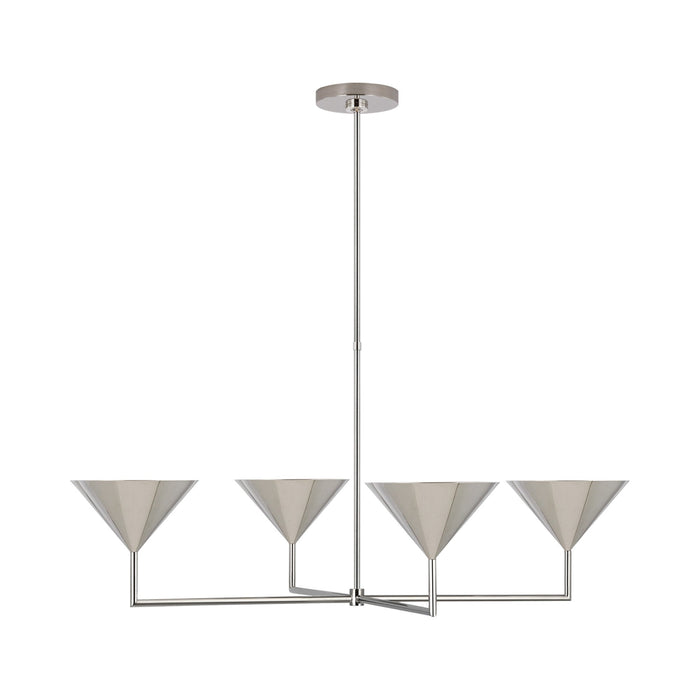 Orsay LED Linear Pendant Light in Polished Nickel.