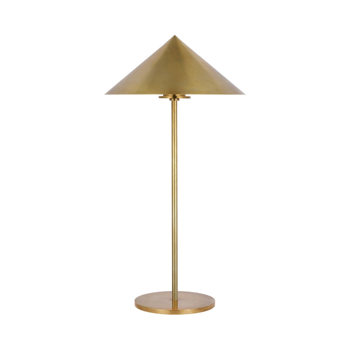 Orsay Tall LED Table Lamp in Hand-Rubbed Antique Brass.