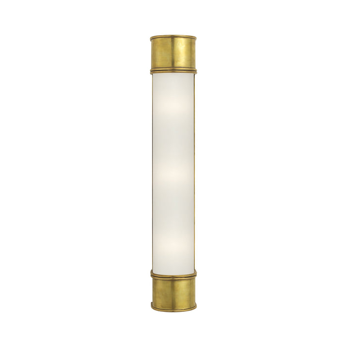 Oxford Bath Wall Light in Antique-Burnished Brass (Large).