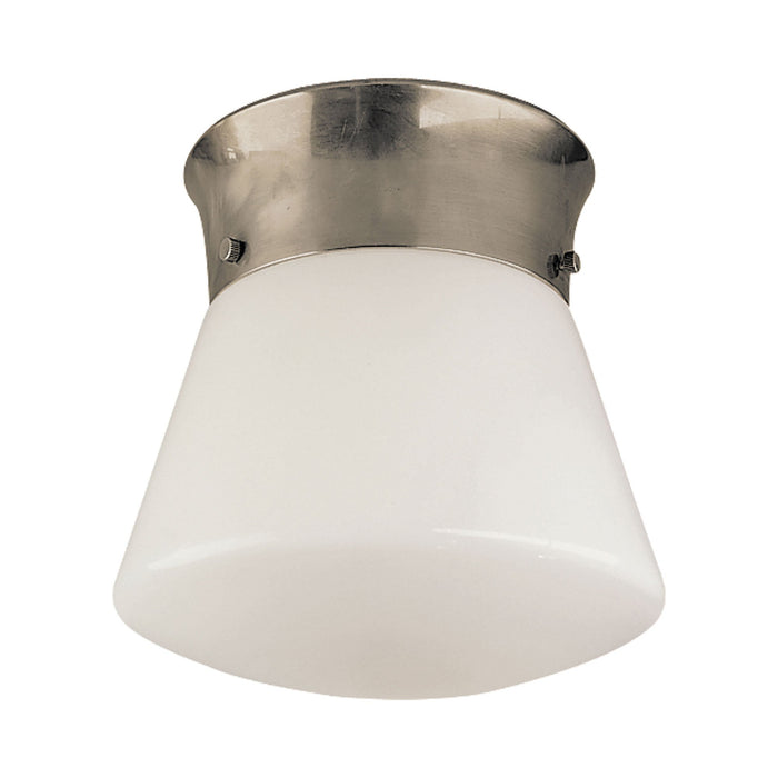 Perry Flush Mount Ceiling Light in Antique Nickel.