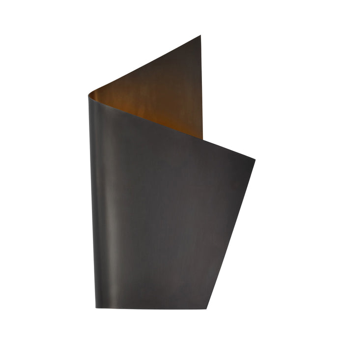 Piel Wrapped LED Wall Light in Right/Bronze.