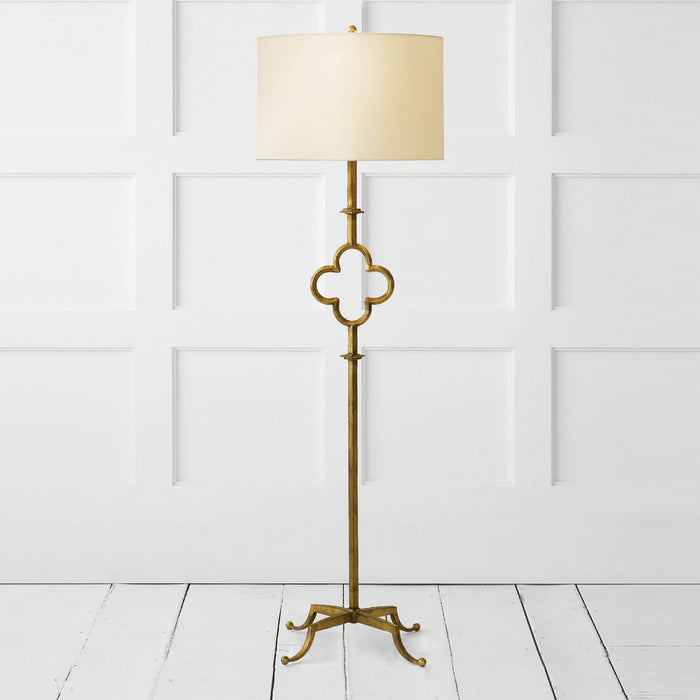 Quatrefoil Floor Lamp in Detail.