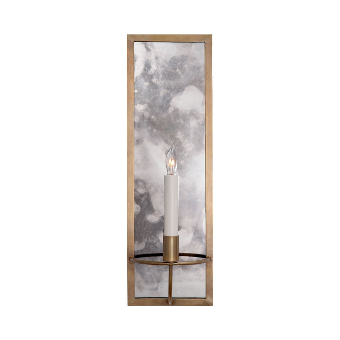Regent Wall Light in Hand-Rubbed Antique Brass.