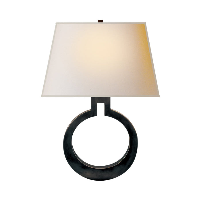 Ring Form Wall Light in Bronze.