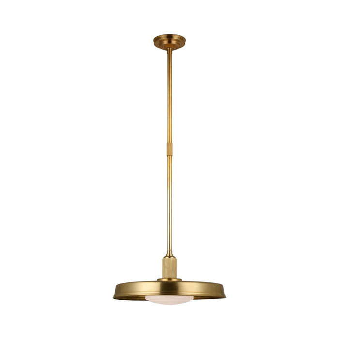 Ruhlmann LED Pendant Light in Antique-Burnished Brass (Medium).