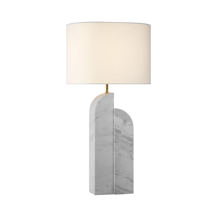 Savoye LED Table Lamp in White Marble (Right).